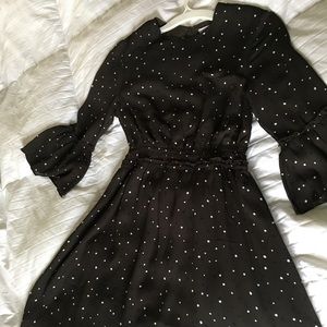 H&M Olive Polkadot Dress